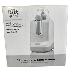 The First Years 2-in-1 Simple‎ Serve Bottle Warmer Auto Off Excellent Condition